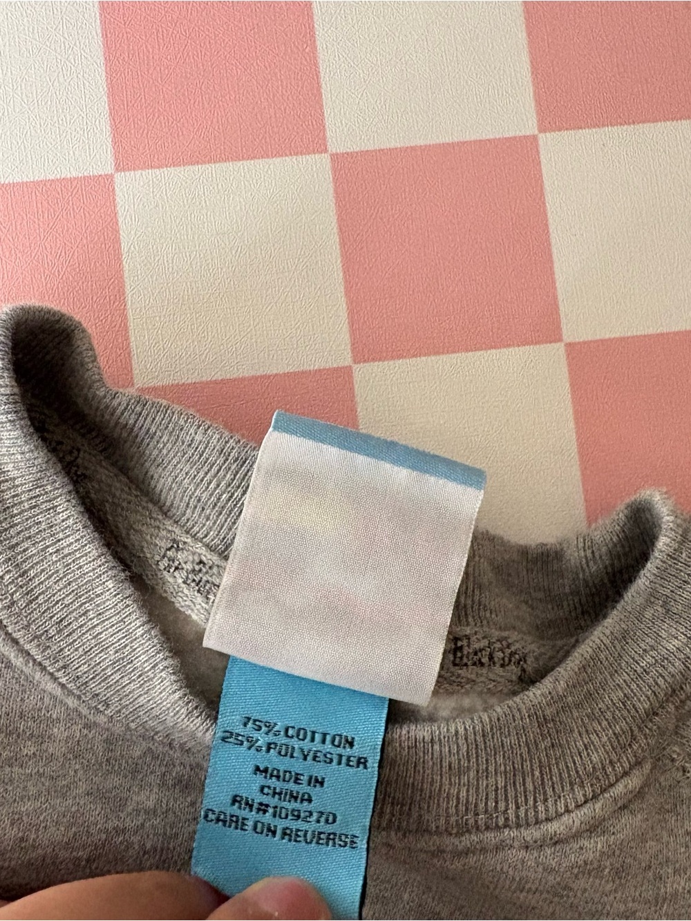 The black dog vintage infant kid children sweatshirt grey cotton 0-6 months - Picture 6 of 7